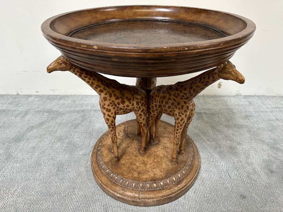 Giraffe Motif Side Table 28W X 28H [Photo 5]