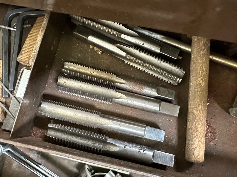 Vintage Metal Craftsman Toolbox With Casters Filled With Tools 18W X 10D X 15H - See Photos [Photo 7]