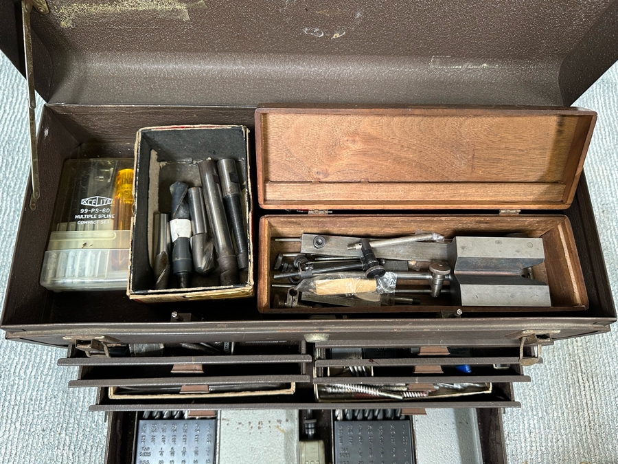 Vintage Kennedy Kits Machinist Toolbox Style No 520 20W X 8D X 13.5H Filled With Tools - See Photos [Photo 7]