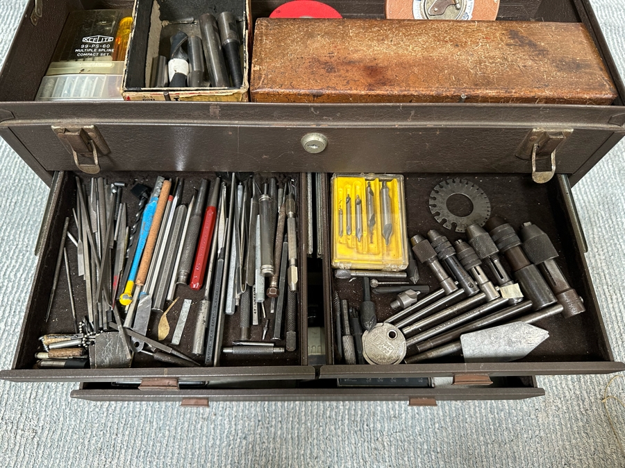 Vintage Kennedy Kits Machinist Toolbox Style No 520 20W X 8D X 13.5H Filled With Tools - See Photos [Photo 10]