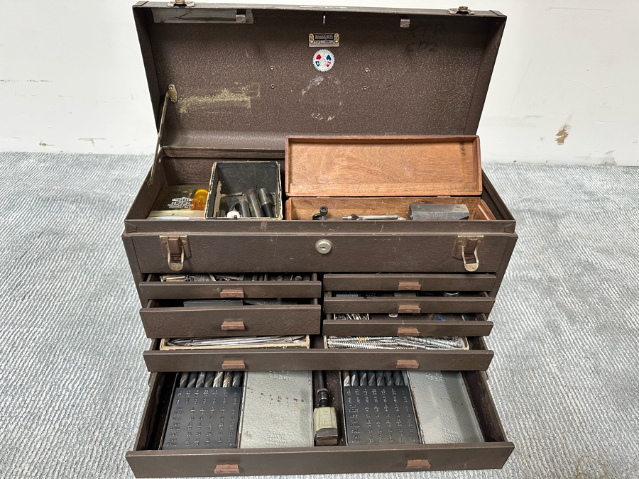 Vintage Kennedy Kits Machinist Toolbox Style No 520 20W X 8D X 13.5H Filled With Tools - See Photos [Photo 4]