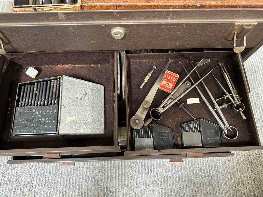 Vintage Kennedy Kits Machinist Toolbox Style No 520 20W X 8D X 13.5H Filled With Tools - See Photos [Photo 13]