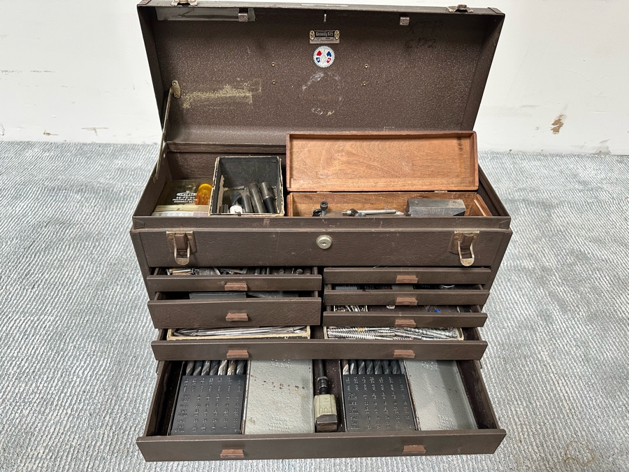Vintage Kennedy Kits Machinist Toolbox Style No 520 20W X 8D X 13.5H Filled With Tools - See Photos [Photo 5]