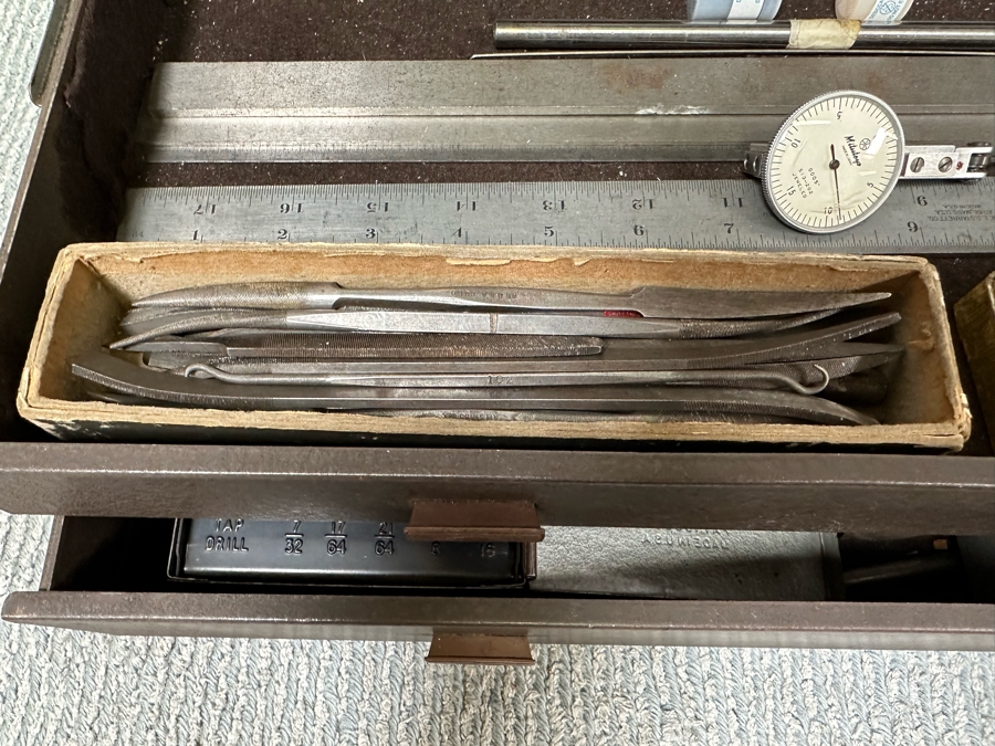 Vintage Kennedy Kits Machinist Toolbox Style No 520 20W X 8D X 13.5H Filled With Tools - See Photos [Photo 19]