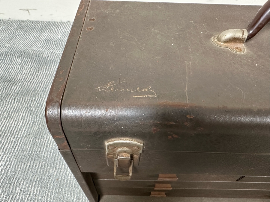 Vintage Kennedy Kits Machinist Toolbox Style No 520 20W X 8D X 13.5H Filled With Tools - See Photos [Photo 21]