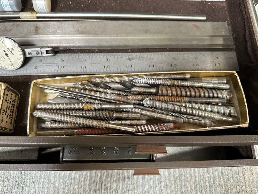 Vintage Kennedy Kits Machinist Toolbox Style No 520 20W X 8D X 13.5H Filled With Tools - See Photos [Photo 18]