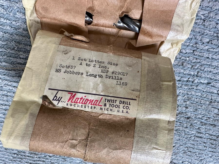 Set #37 HS Jobbers Length Drills By National Twist Drill & Tool Co 1 Set Letter Size A To Z Appear New [Photo 3]