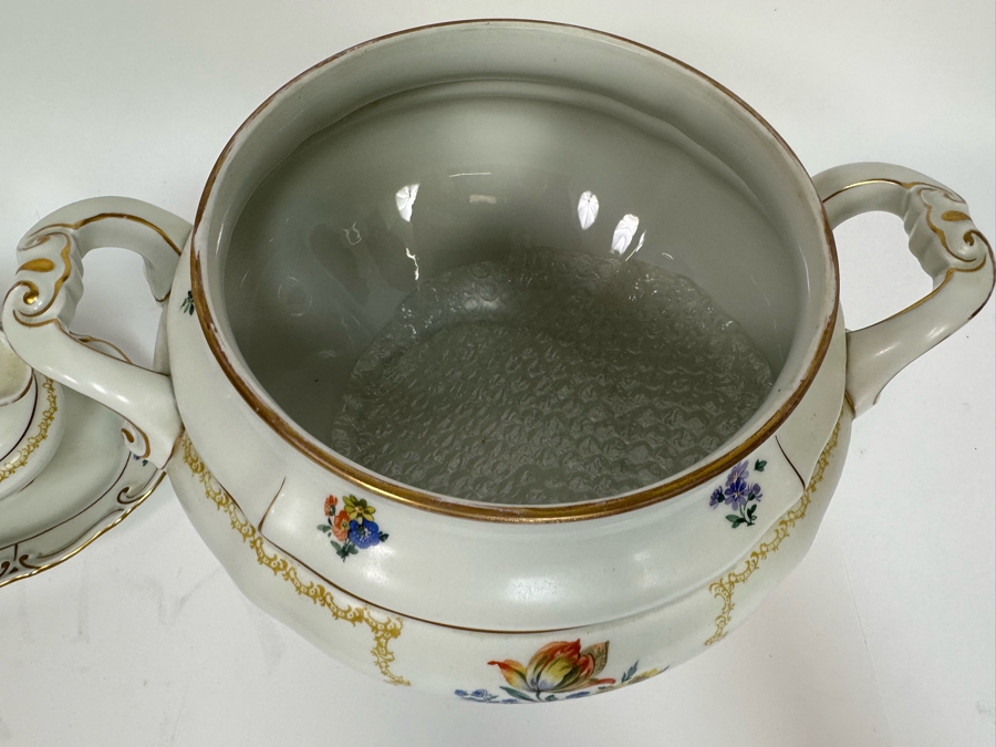 Vintage Ilmenau Graf Von Henneberg Carmen Pink Rose Porcelain Soup Tureen 12W X 10H And Gravy Boat China [Photo 6]