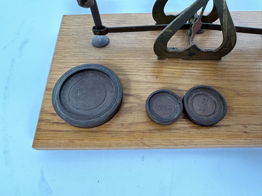 Vintage English Balance Scale 8W X 4D X 3H [Photo 5]