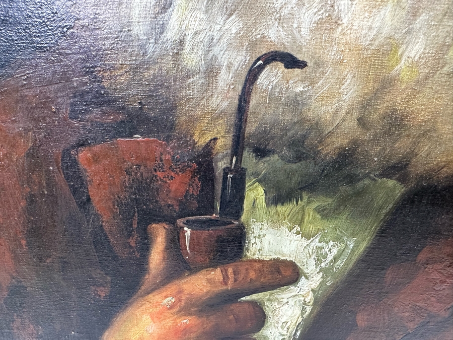 P. Roncato (Italian) Original Portrait Painting 20 X 24 Framed 28.5 X 32.5 [Photo 5]