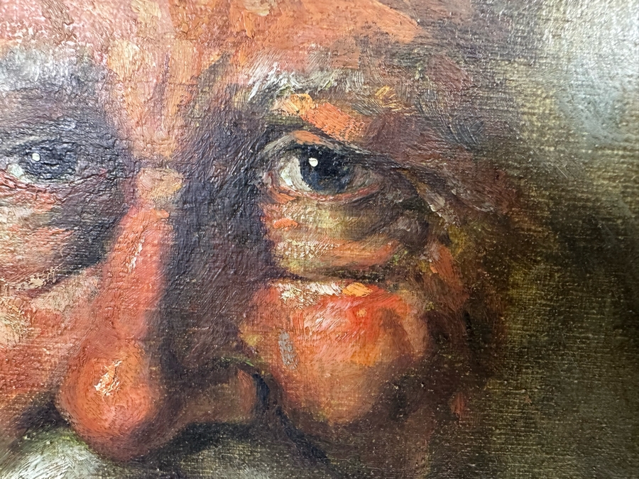 P. Roncato (Italian) Original Portrait Painting 20 X 24 Framed 28.5 X 32.5 [Photo 4]