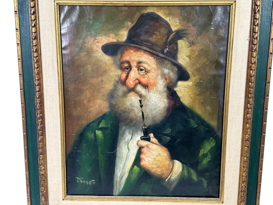 P. Roncato (Italian) Original Portrait Painting 20 X 24 Framed 29.5 X 34 [Photo 2]