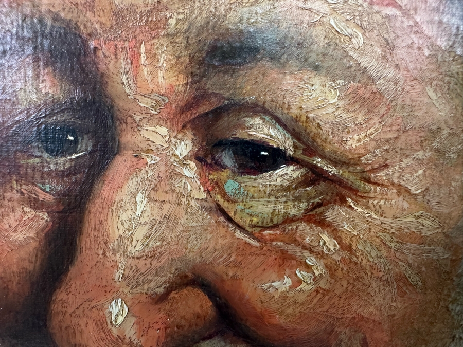 P. Roncato (Italian) Original Portrait Painting 20 X 24 Framed 29.5 X 34 [Photo 8]