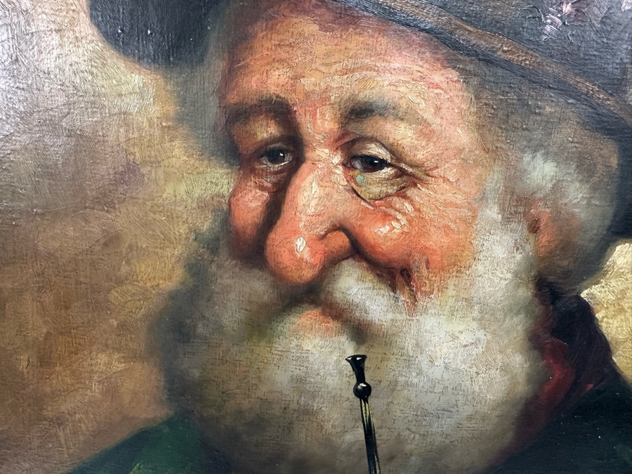 P. Roncato (Italian) Original Portrait Painting 20 X 24 Framed 29.5 X 34 [Photo 6]