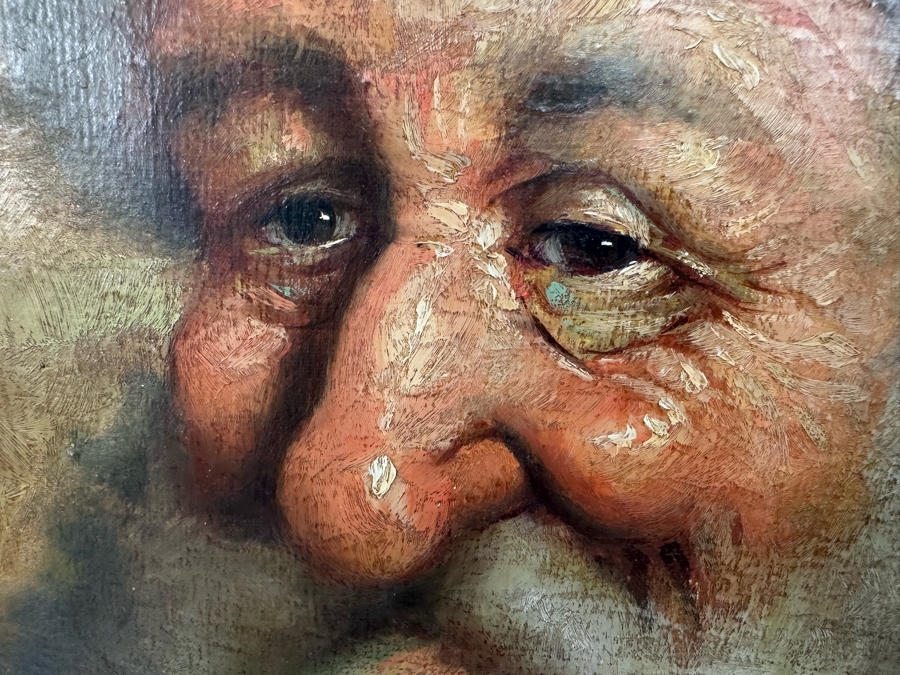 P. Roncato (Italian) Original Portrait Painting 20 X 24 Framed 29.5 X 34 [Photo 7]