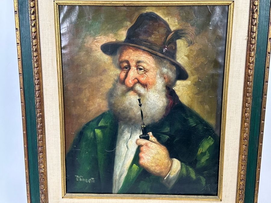 P. Roncato (Italian) Original Portrait Painting 20 X 24 Framed 29.5 X 34 [Photo 3]