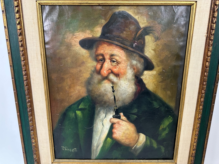 P. Roncato (Italian) Original Portrait Painting 20 X 24 Framed 29.5 X 34 [Photo 5]