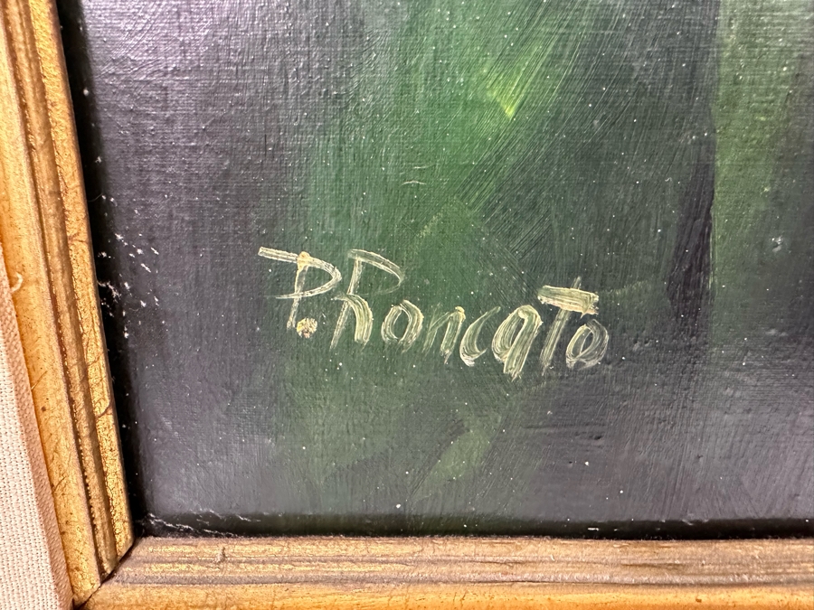 P. Roncato (Italian) Original Portrait Painting 20 X 24 Framed 29.5 X 34 [Photo 11]