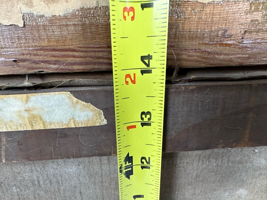 Antique Oil Painting On Canvas 20 X 14 In Antique Gilt Wooden Frame 25 X 19 Signed Szigonyi [Photo 11]