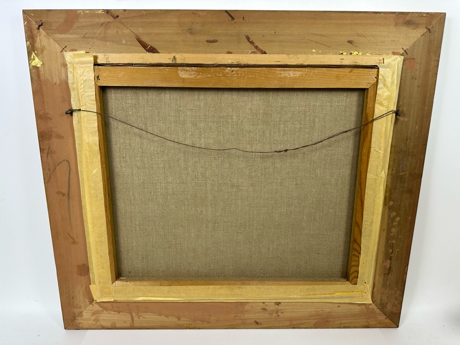 Original Hungarian Painting On Canvas 24 X 20 Framed 32 X 28 Signed Mohacsi I. [Photo 9]