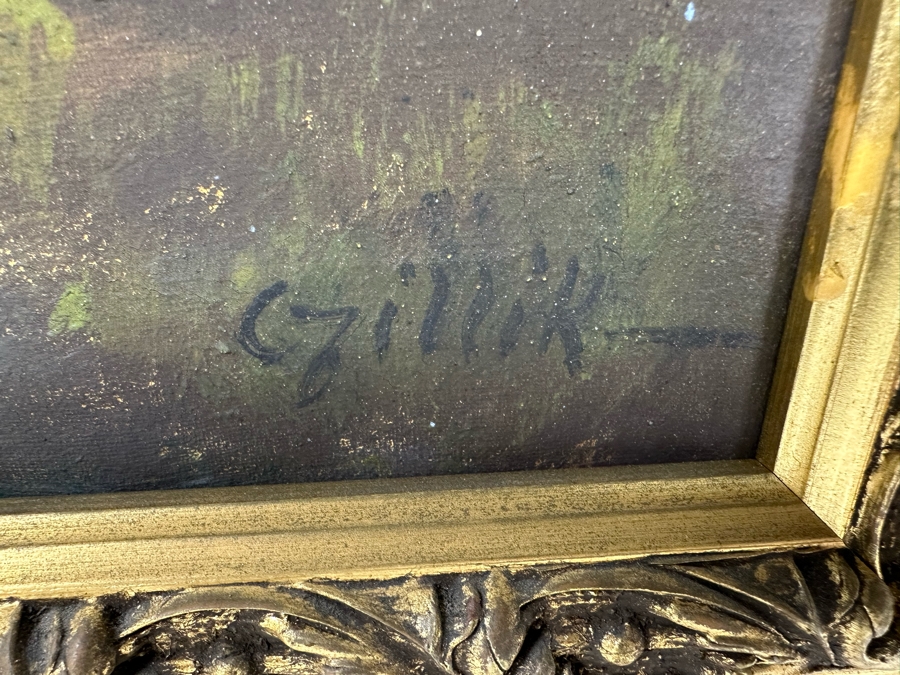 Czillik Anna (1899-1923 Budapest, Hungary) Original Oil Painting On Canvas 30 X 22 Framed 36.5 X 28.5 [Photo 7]