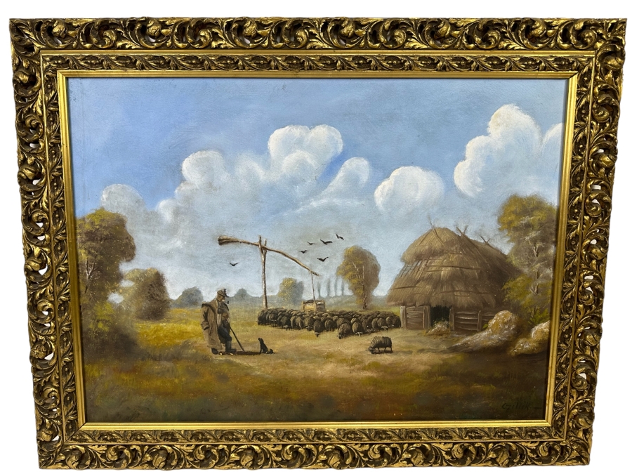 Czillik Anna (1899-1923 Budapest, Hungary) Original Oil Painting On Canvas 30 X 22 Framed 36.5 X 28.5 [Photo 2]