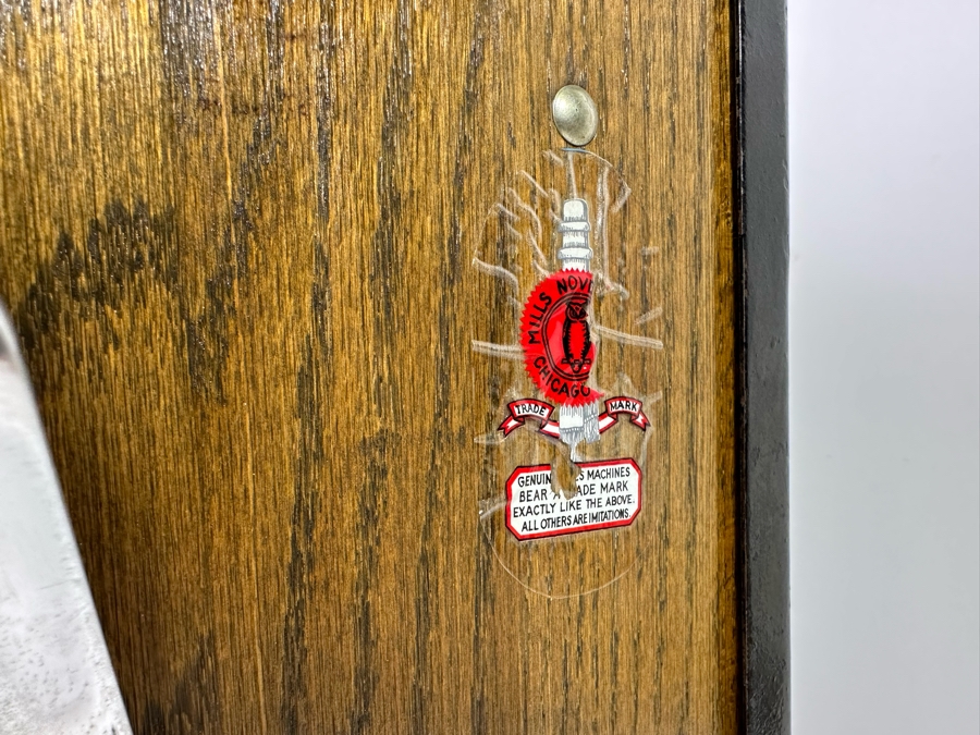 25 Cent Mills Novelty Roman Head Slot Machine Circa 1930s Loaded With Quarters Ready To Payout Great Working Condition With Key 16W X 15D X 27H See Video For Demo SN 307725 [Photo 16]
