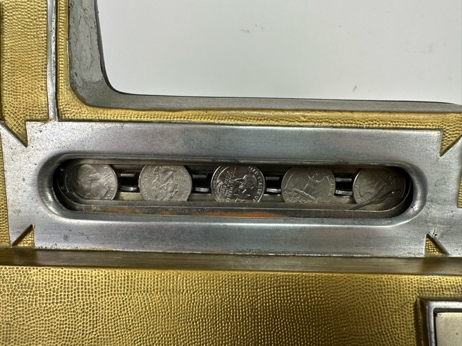 25 Cent Mills Novelty Roman Head Slot Machine Circa 1930s Loaded With Quarters Ready To Payout Great Working Condition With Key 16W X 15D X 27H See Video For Demo SN 307725 [Photo 9]