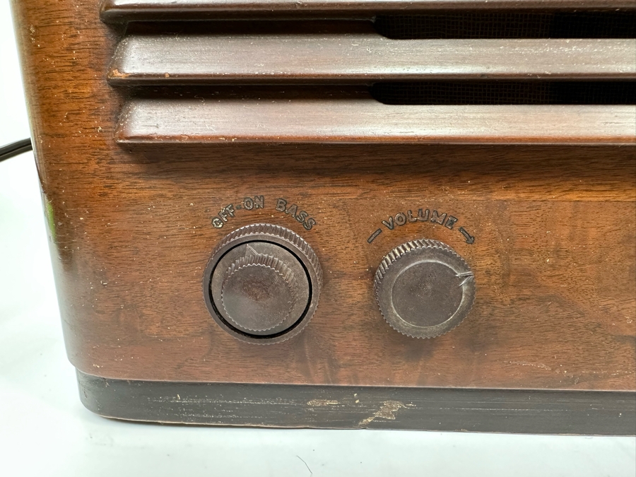 Mid-Century Philco Tube AM/SW Radio Working 18W X 10D X 14H