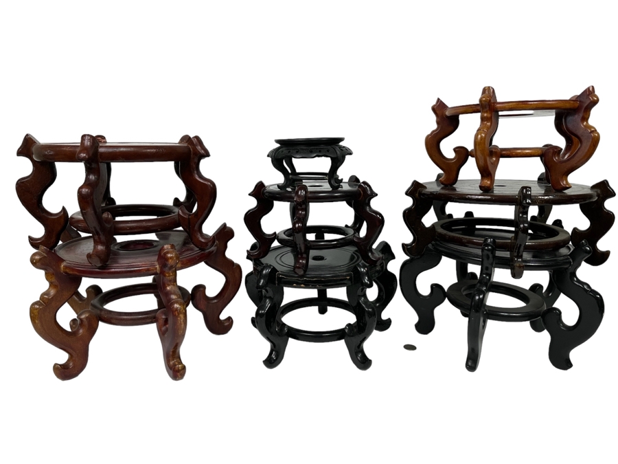 Collection Of Chinese Wooden Stands