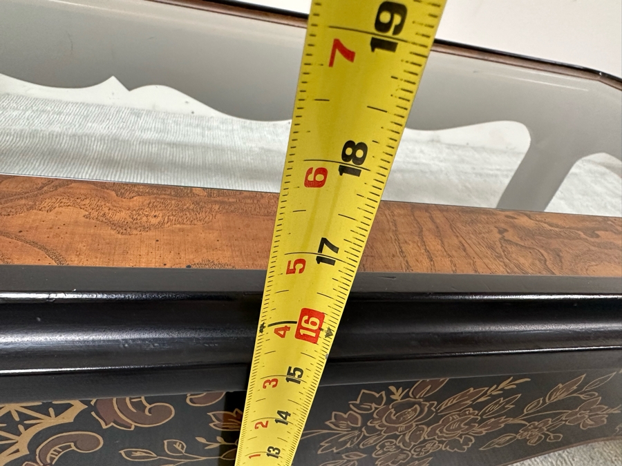 Drexel Heritage Chinoiserie Glass Top Coffee Table 55W X 28D X 17H [Photo 11]