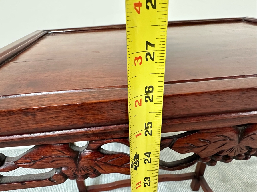 Chinese Wooden Side Table 19W X 14D X 26H [Photo 10]