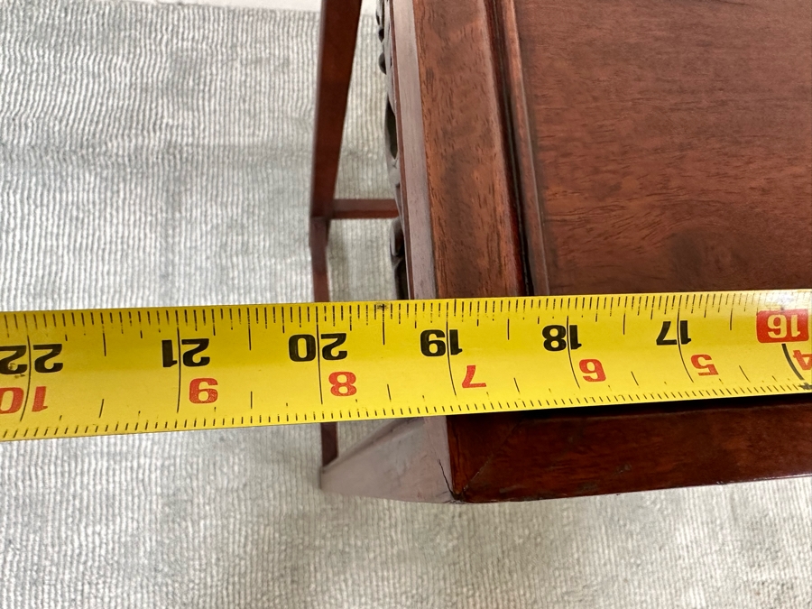 Chinese Wooden Side Table 19W X 14D X 26H [Photo 8]