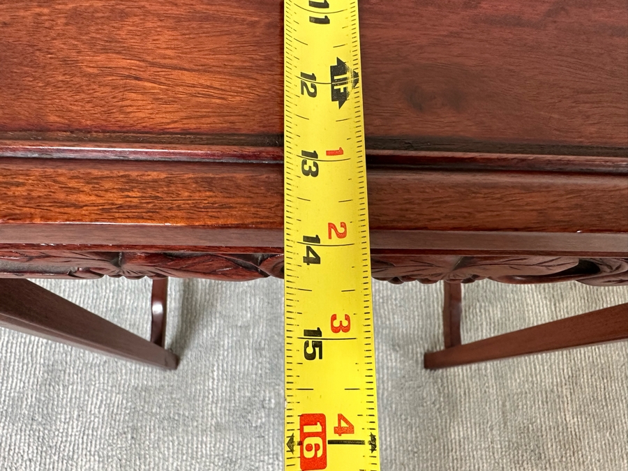 Chinese Wooden Side Table 19W X 14D X 26H [Photo 9]