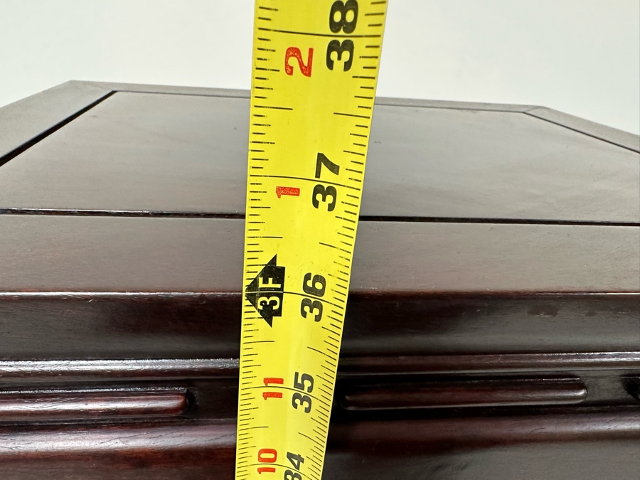 Chinese Wooden Fern Sculpture Stand For Arkraft Made In Hong Kong 16W X 13D X 36H [Photo 11]