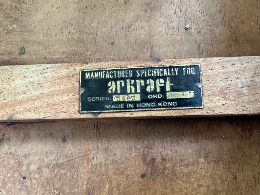 Chinese Wooden Fern Sculpture Stand For Arkraft Made In Hong Kong 16W X 13D X 36H [Photo 12]