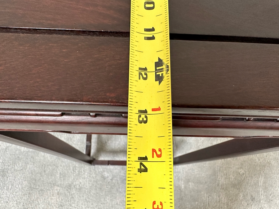 Chinese Wooden Fern Sculpture Stand For Arkraft Made In Hong Kong 16W X 13D X 36H [Photo 10]