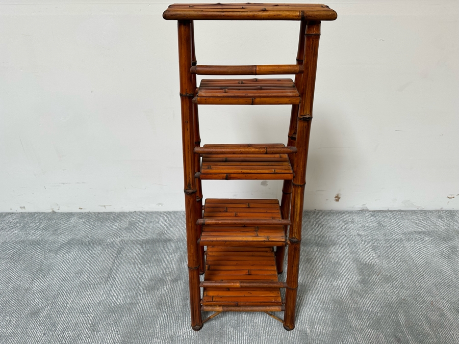 Folding Bamboo Bookshelf 16W X 12D X 46H [Photo 8]