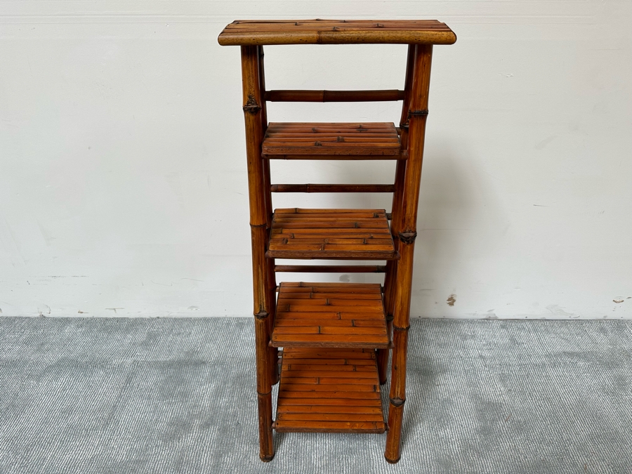 Folding Bamboo Bookshelf 16W X 12D X 46H [Photo 3]