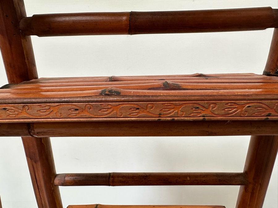 Folding Bamboo Bookshelf 16W X 12D X 46H [Photo 5]