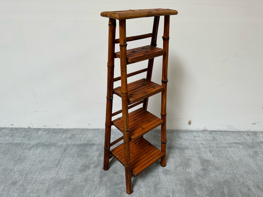 Folding Bamboo Bookshelf 16W X 12D X 46H [Photo 2]