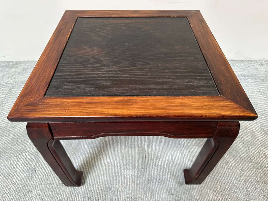 Chinese Wooden Side Table 24 X 24 X 21H [Photo 5]