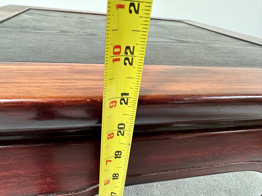 Chinese Wooden Side Table 24 X 24 X 21H [Photo 10]