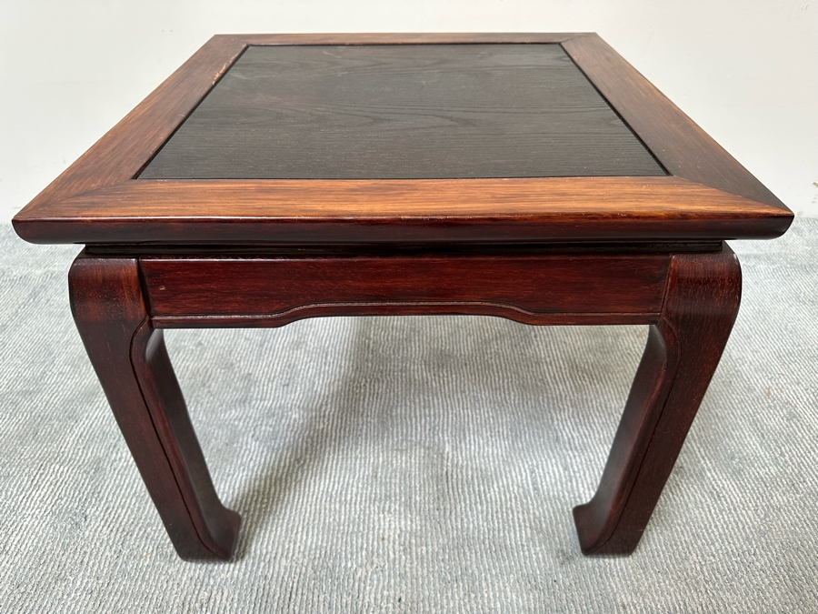 Chinese Wooden Side Table 24 X 24 X 21H   51013 N28y 