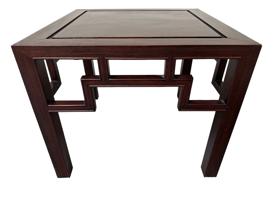 Chinese Rosewood Side Table 24 X 24 X 20H [Photo 1]