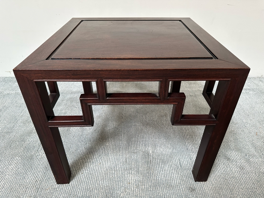Chinese Rosewood Side Table 24 X 24 X 20H [Photo 5]