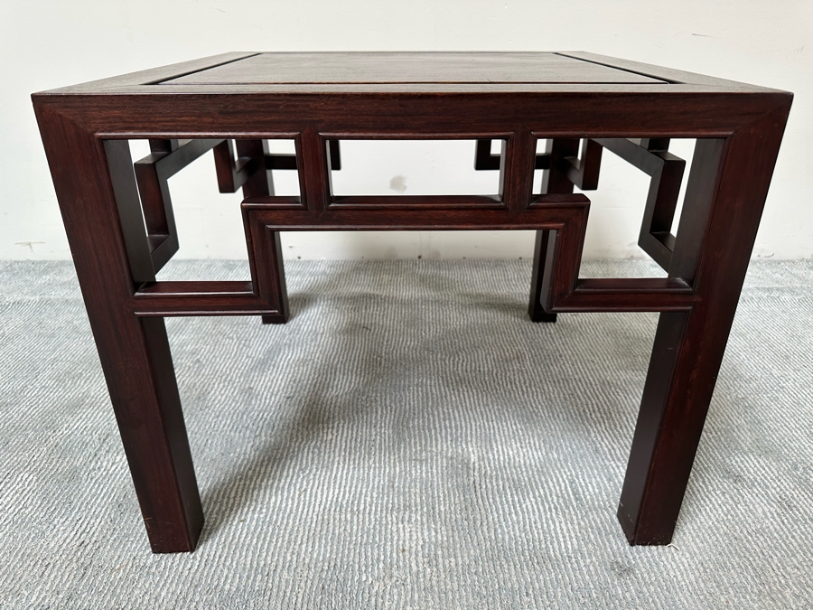 Chinese Rosewood Side Table 24 X 24 X 20H [Photo 4]