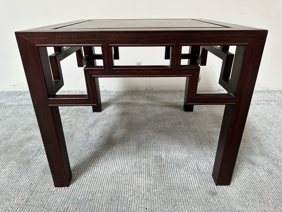 Chinese Rosewood Side Table 24 X 24 X 20H [Photo 2]