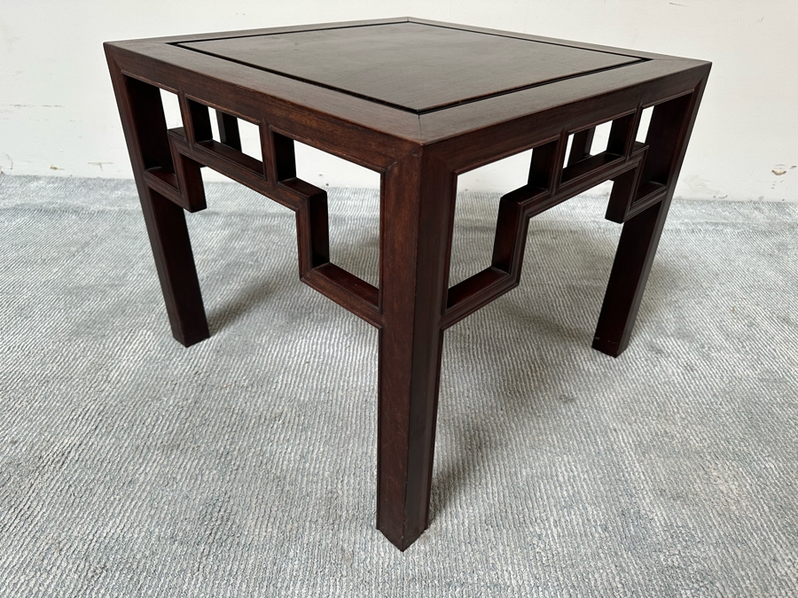 Chinese Rosewood Side Table 24 X 24 X 20H [Photo 6]
