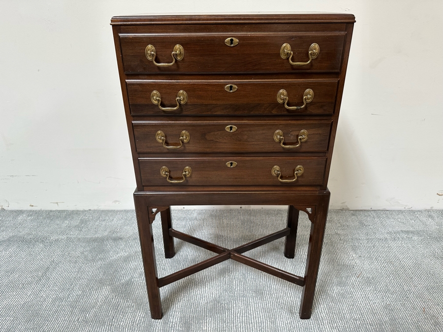 Ethan Allen Silverware Chest 21W X 12.5D X 38H [Photo 3]